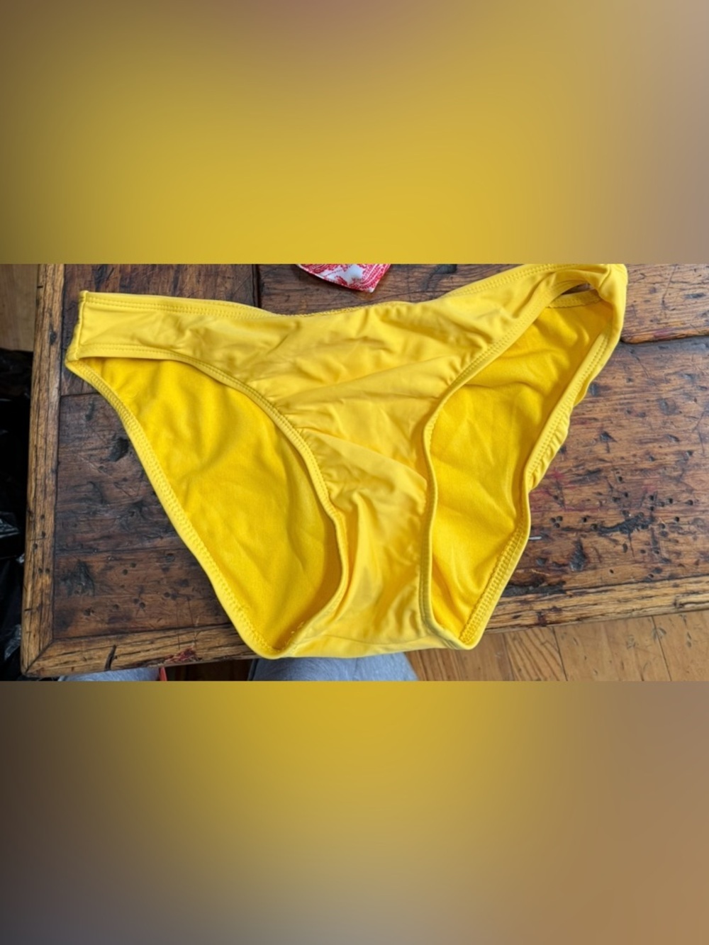 SHEIN Yellow Bikini Bottom